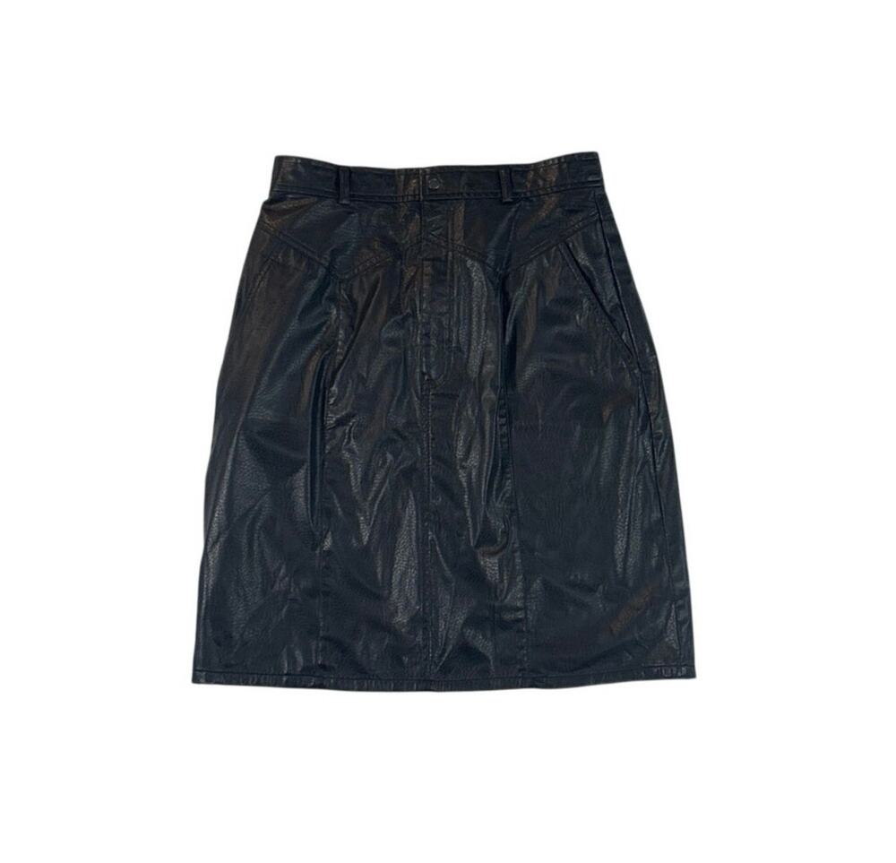 Skirt Vintage Extravaganza Faux Leather Black Junior 11/12